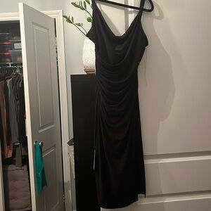 Le Chateau Black Midi Dress